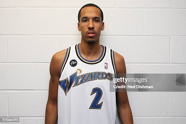 Shaun Livington of the Washington Wizards poses for a portrait before the game against the New York Knicks on February 26, 2010 at the Verizon Center...