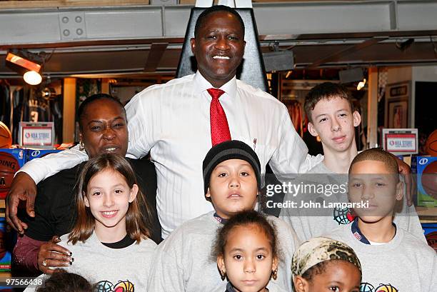 Dominique Wilkins visits the NBA Store on March 8, 2010 in New York City.