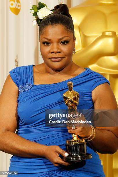 Actress Mo'Nique, winner for Best Supporting Actress for "Precious" poses in the press room at the 82nd Annual Academy Awards held at the Kodak...