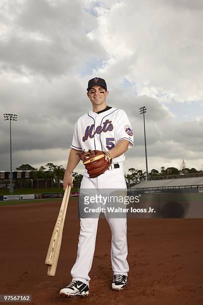 Portrait of New York Mets third baseman David Wright during spring training photo shoot at Tradition Field. Port St. Lucie, FL 2/24/2010 CREDIT:...