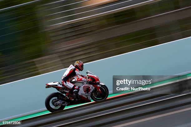 Takaaki Nakagami of Japan and LCR Honda Idemitsu during the free practice of the Gran Premi Monster Energy de Catalunya, Circuit of Catalunya,...