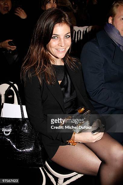 Julia Roitfeld during the Yves Saint-Laurent Ready to Wear show as part of the Paris Womenswear Fashion Week Fall/Winter 2011 at Grand Palais on...