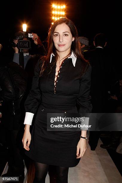 Amira Casar during the Yves Saint-Laurent Ready to Wear show as part of the Paris Womenswear Fashion Week Fall/Winter 2011 at Grand Palais on March...