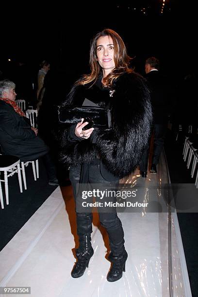 Mademoiselle Agnes during the Yves Saint-Laurent Ready to Wear show as part of the Paris Womenswear Fashion Week Fall/Winter 2011 at Grand Palais on...