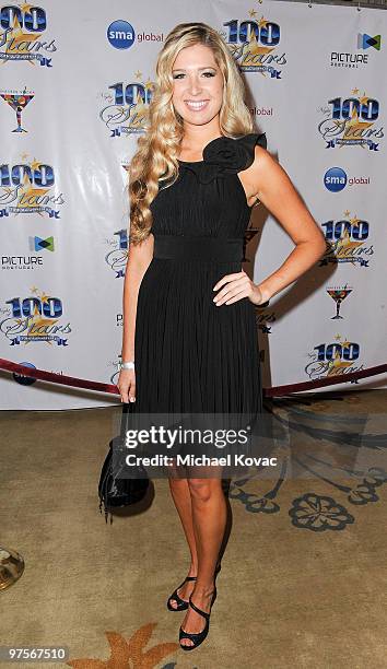 Model Jamie Wright arrives at the 20th Annual Night Of 100 Stars Awards Gala at Beverly Hills Hotel on March 7, 2010 in Beverly Hills, California.