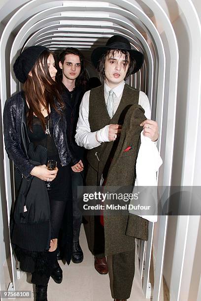 Pete Doherty attends at the Joseph Flagship Opening party on March 8, 2010 in Paris, France.