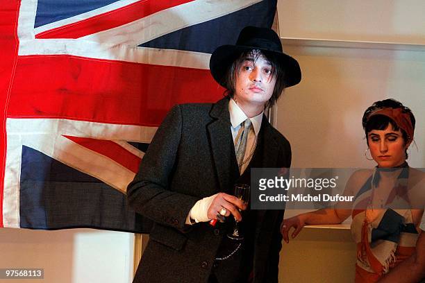 Pete Doherty attends at the Joseph Flagship Opening party on March 8, 2010 in Paris, France.