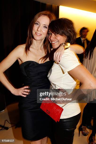 Lea Drucker and Emma de Caunes attends the Joseph Flagship Opening party on March 8, 2010 in Paris, France.