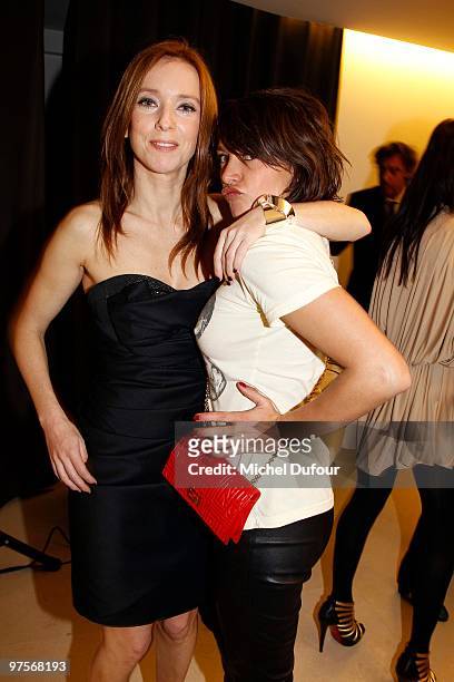 Lea Drucker and Emma de Caunes attends the Joseph Flagship Opening party on March 8, 2010 in Paris, France.
