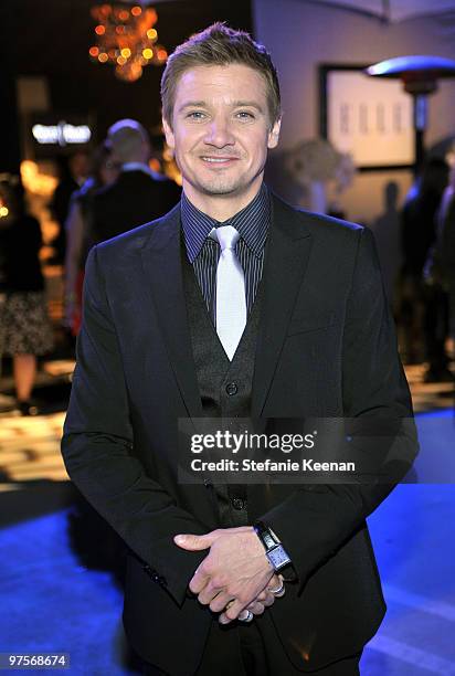 Actor Jeremy Renner attends the ELLE Green Room at the 25th Film Independent Spirit Awards held at Nokia Theatre L.A. Live on March 5, 2010 in Los...