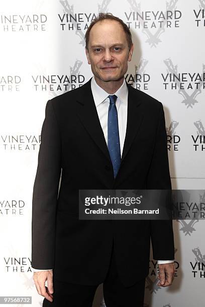 Actor David Hyde Pierce attends the Vineyard Theatre Gala honoring the work of Kander and Ebb at Hudson Theatre Millennium Broadway Hotel on March 8,...