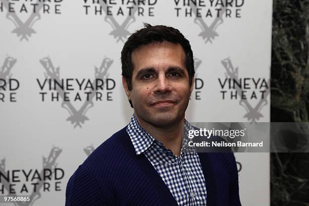 Actor Mario Cantone attends the Vineyard Theatre Gala honoring the work of Kander and Ebb at Hudson Theatre Millennium Broadway Hotel on March 8,...