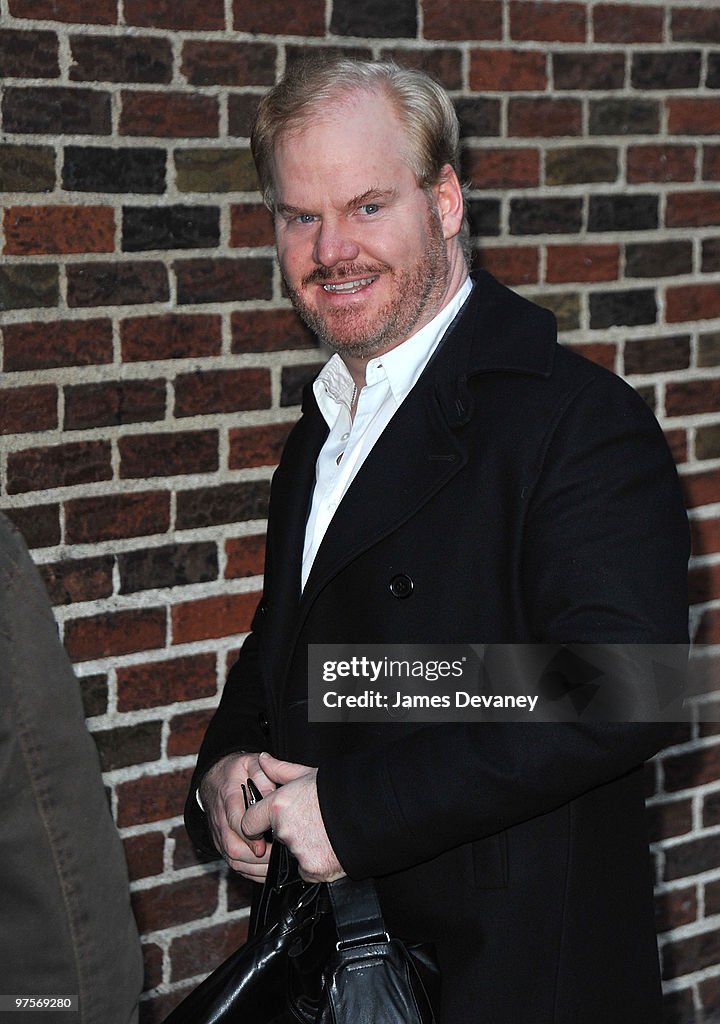Celebrity Arrivals At "Late Show With David Letterman" - March 8, 2010