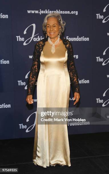 Jackie Robinson Foundation Founder Rachel Robinson attends attends the 2010 Jackie Robinson Foundation Awards Dinner at The Waldorf-Astoria on March...