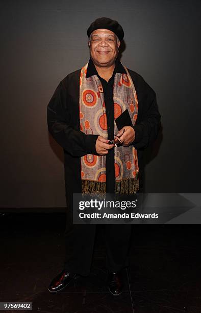 Actor Ken Page poses before participating in "Male Call - Actors Read the Words of Great Women" at The Coast Playhouse on March 8, 2010 in Los...