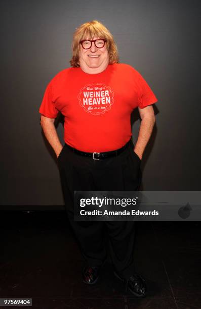 Actor Bruce Vilanch poses before participating in "Male Call - Actors Read the Words of Great Women" at The Coast Playhouse on March 8, 2010 in Los...