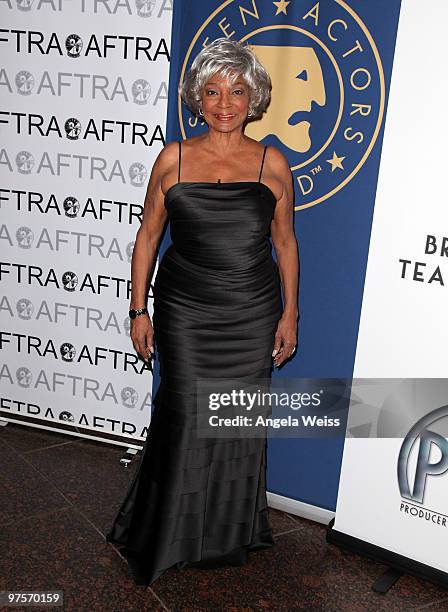 Actress Nichelle Nichols attends 'Out Of Silence: Readings from the Afghan Women's Writing Project' at the Museum Of Tolerance on March 8, 2010 in...