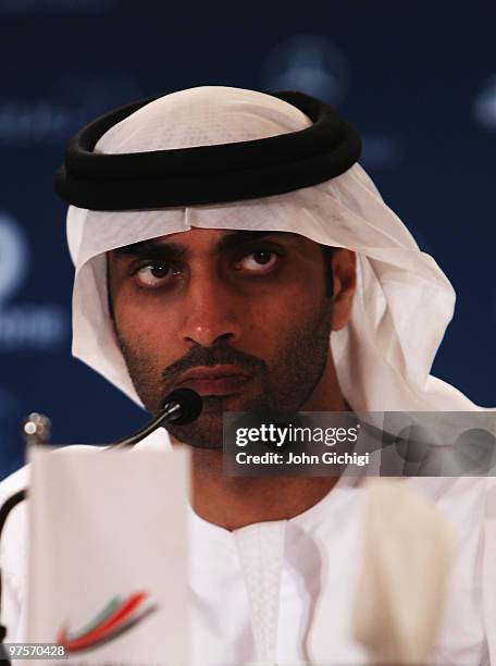 His Excellency Mohammed Ibrahim Al Mahmood, the general secretary of the Abu Dhabi Sports Council during the Abu Dhabi Sports Council/Laureus Welcome...