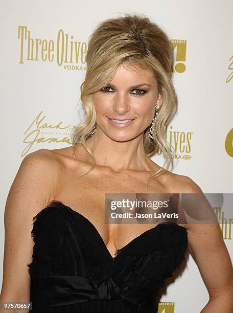 Model Marisa Miller attends the OK! Magazine pre-Oscar party at Beso on March 5, 2010 in Hollywood, California.