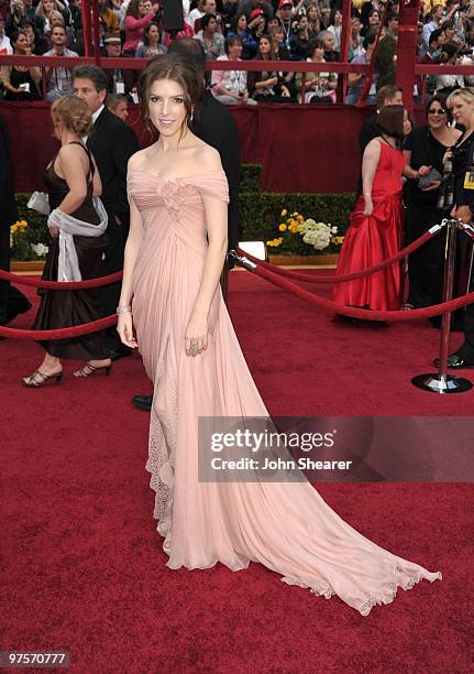 Actress Anna Kendrick arrives at the 82nd Annual Academy Awards held at the Kodak Theatre on March 7, 2010 in Hollywood, California.