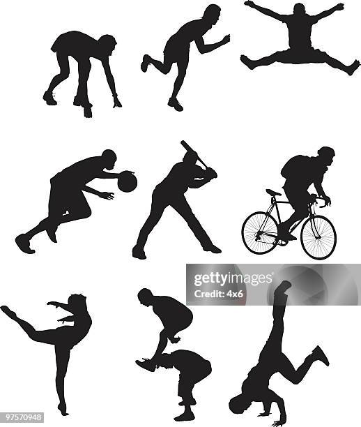 sports related illustrations - ballet dancer stock illustrations stock illustrations
