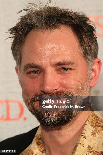 David Meunier attends the premiere of the television show "Justified" at the Directors Guild of America on March 8, 2010 in Los Angeles, California.