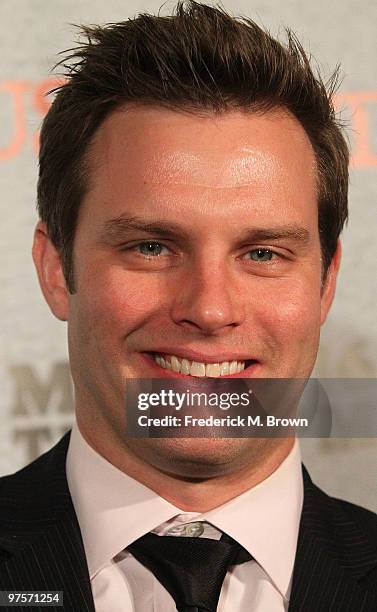 Travis Schuldt attends the premiere of the television show "Justified" at the Directors Guild of America on March 8, 2010 in Los Angeles, California.