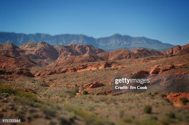 mohave red cliffs pine valley mountains - red pine stock pictures, royalty-free photos & images