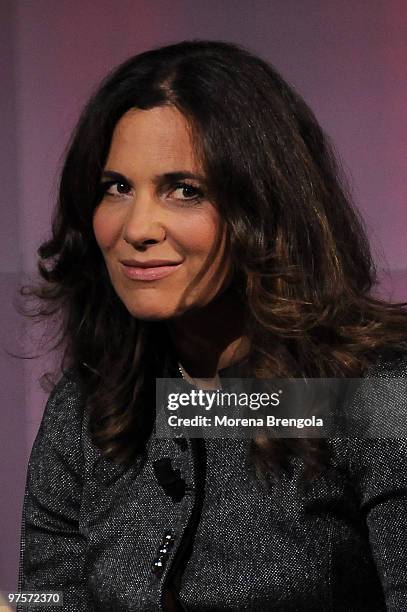 Roberta Armani during the Italian tv show "Che tempo che fa" on December 11, 2008 in Milan, Italy.