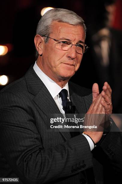 Marcello Lippi during the Italian tv show "Che tempo che fa" on December 11, 2008 in Milan, Italy.