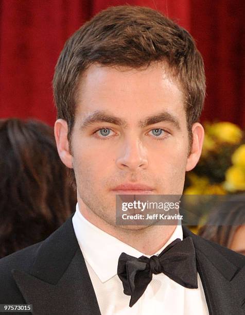 Actor Chris Pine arrives at the 82nd Annual Academy Awards held at the Kodak Theatre on March 7, 2010 in Hollywood, California.