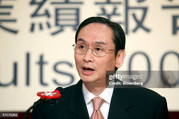 Thomas Ho, property director of MTR Corp., speaks at the company's 2009 annual results news conference in Hong Kong, China, on Tuesday, March 9,...