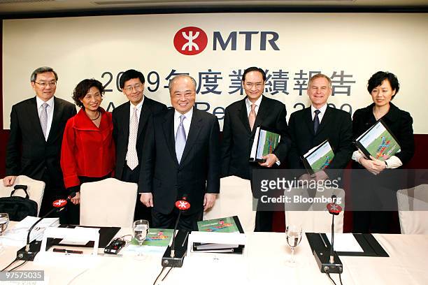 Corp executives, left to right, TC Chew, projects director, Miranda Leung, head of corporate relations, Lincoln Leong, finance and business...