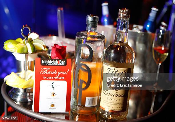 Tequila and Tito's Vodka were sponsors of the 2010 Nightclub & Bar Show 25th Anniversary Party at Haze Nightclub at the Aria Resort & Casino at...