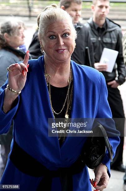 Kim Woodburn arrives at the TRIC Awards at Grosvenor House on March 9, 2010 in London, England.