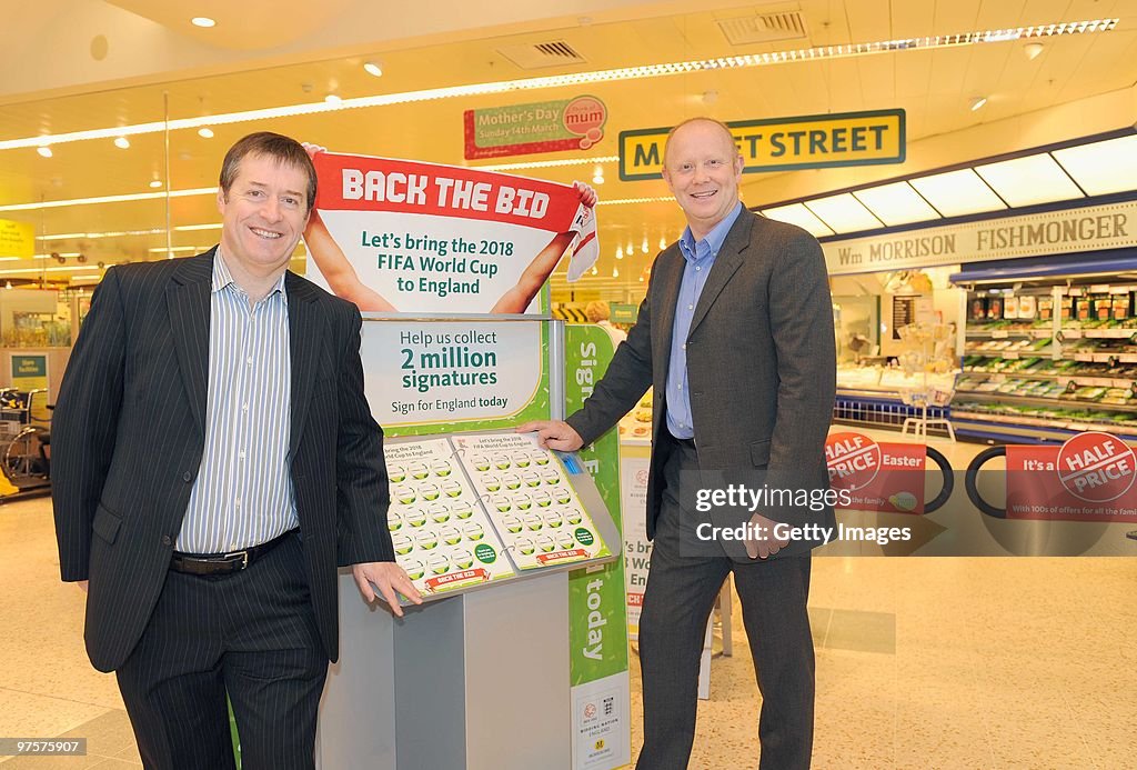 Morrisons Back the World Cup Bid Photo call