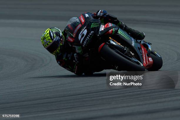 Johann Zarco of France and Monster Yamaha Tech 3during the free practice of the Gran Premi Monster Energy de Catalunya, Circuit of Catalunya,...