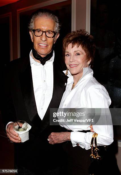 Music producer Richard Perry and actress Jane Fonda attend the 2010 Vanity Fair Oscar Party hosted by Graydon Carter at the Sunset Tower Hotel on...