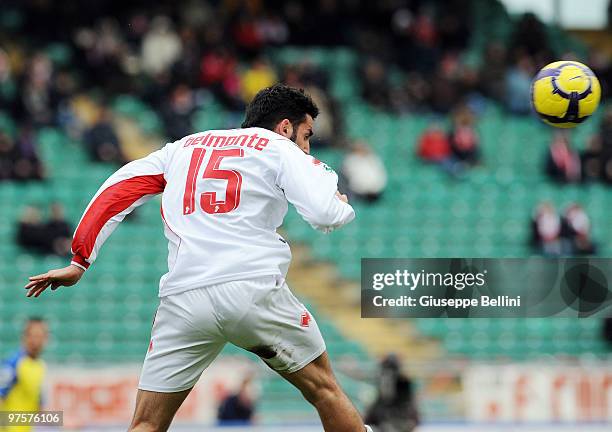 Nicola Belmontei of Bari in action during the Serie A match between AS Bari and AC Chievo Verona at Stadio San Nicola on March 7, 2010 in Bari, Italy.