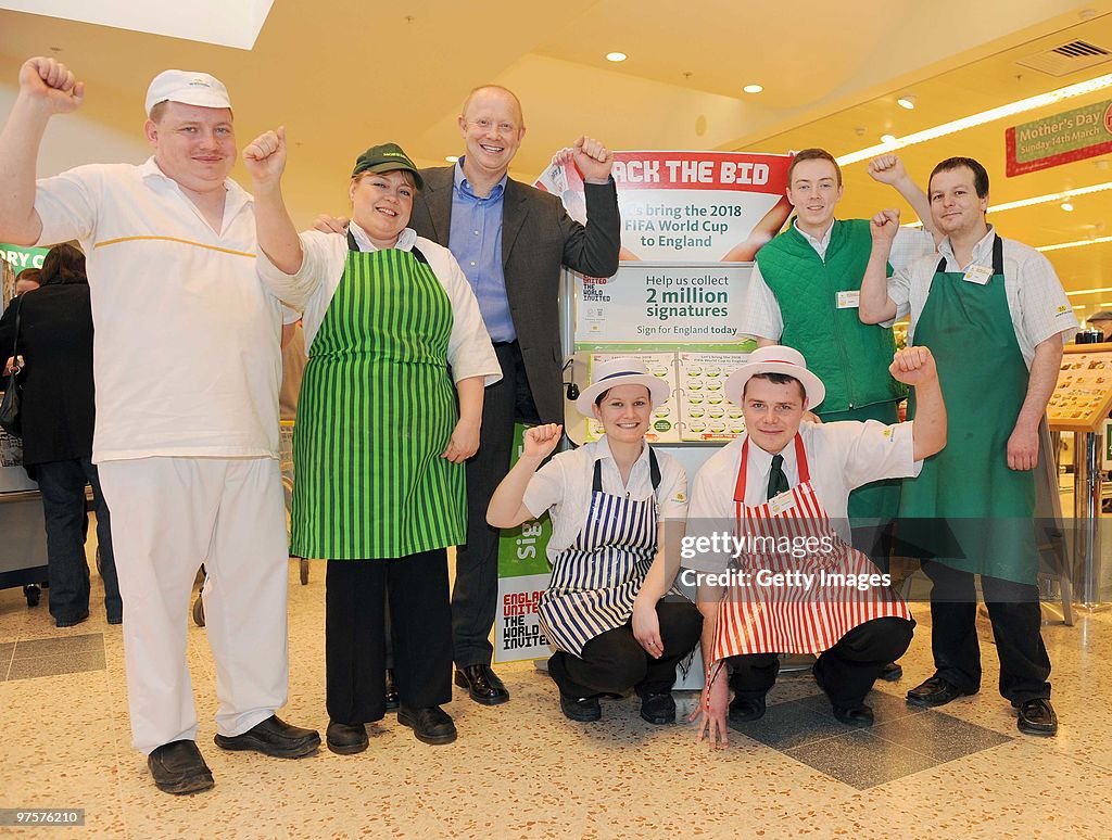 Morrisons Back the World Cup Bid Photo call