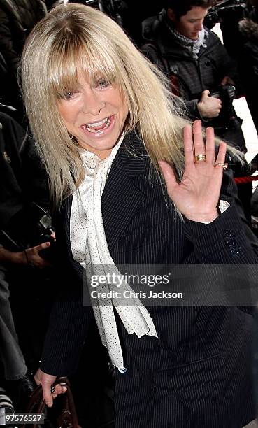 Jo Wood arrives at the TRIC Awards at Grosvenor House on March 9, 2010 in London, England.