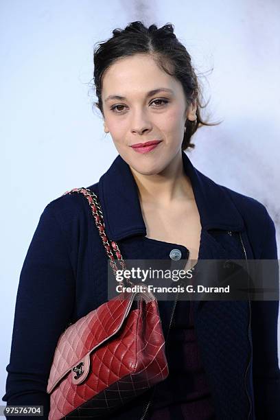 Alysson Paradis attends the Chanel Ready to Wear show as part of the Paris Womenswear Fashion Week Fall/Winter 2011 at Grand Palais on March 9, 2010...