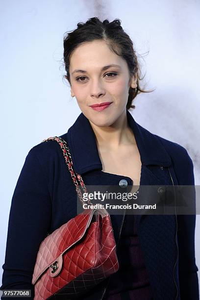 Alysson Paradis attends the Chanel Ready to Wear show as part of the Paris Womenswear Fashion Week Fall/Winter 2011 at Grand Palais on March 9, 2010...