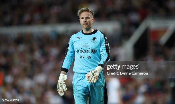 Nicky Byrne during the Soccer Aid for UNICEF 2018 match between England and The Rest of the World at Old Trafford on June 10, 2018 in Manchester,...