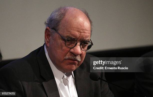 Screenwriter and director Paul Schrader attends a screening of "Viaggio nel Cinema Americano" at Casa del Cinema on March 8, 2010 in Rome, Italy.