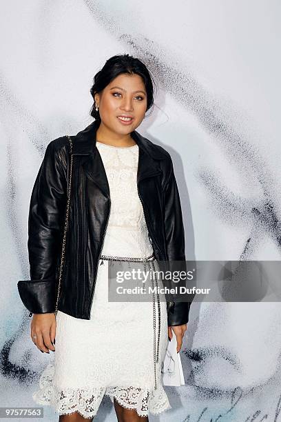 Siriwanwaree Nareerat arrives during the Chanel Ready to Wear show as part of the Paris Womenswear Fashion Week Fall/Winter 2011 at Grand Palais on...