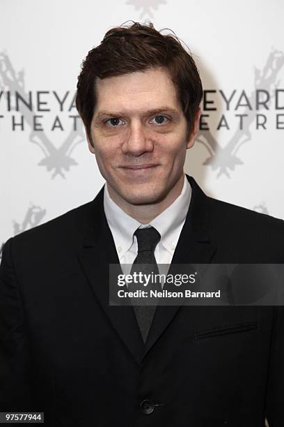 Playwright Adam Rapp attends the Vineyard Theatre Gala honoring the work of Kander and Ebb at Hudson Theatre Millennium Broadway Hotel on March 8,...