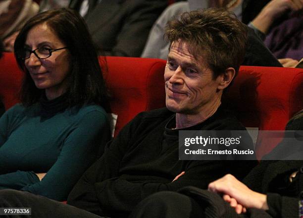 Willem Dafoe attends a screening of "Viaggio nel Cinema Americano" at Casa del Cinema on March 8, 2010 in Rome, Italy.