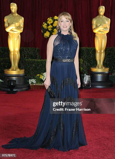 Actress Virginia Madsen arrives at the 82nd Annual Academy Awards held at Kodak Theatre on March 7, 2010 in Hollywood, California.