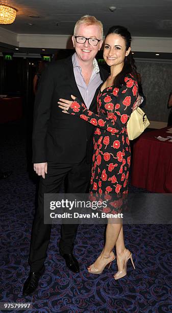 Chris Evans and wife Natasha Shishmanian arrives at the TRIC Awards 2010 held at The Grosvenor House Hotel on March 9, 2010 in London, England.